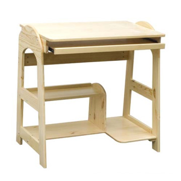 Hot Sales Bureau de bureau de bois de pin de luxe, bureau d&#39;ordinateur de jouets en bois pour enfants, best-seller bureau d&#39;ordinateur pour enfants Wj278318